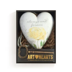 Demdaco Always & Forever Art Heart With Key Stand 7 Demdaco Always & Forever Art Heart With Key Stand -Hallmark Always Forever Heart Sculpture With Key 1003480432 04