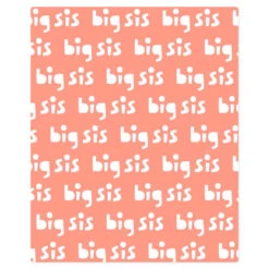 Hallmark Big Sis Fleece Blanket, 50x60 -Hallmark Big Sis Fleece Blanket 1BBY4845 03