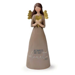 Blossom Bucket Always In My Heart Angel Figurine, 8"