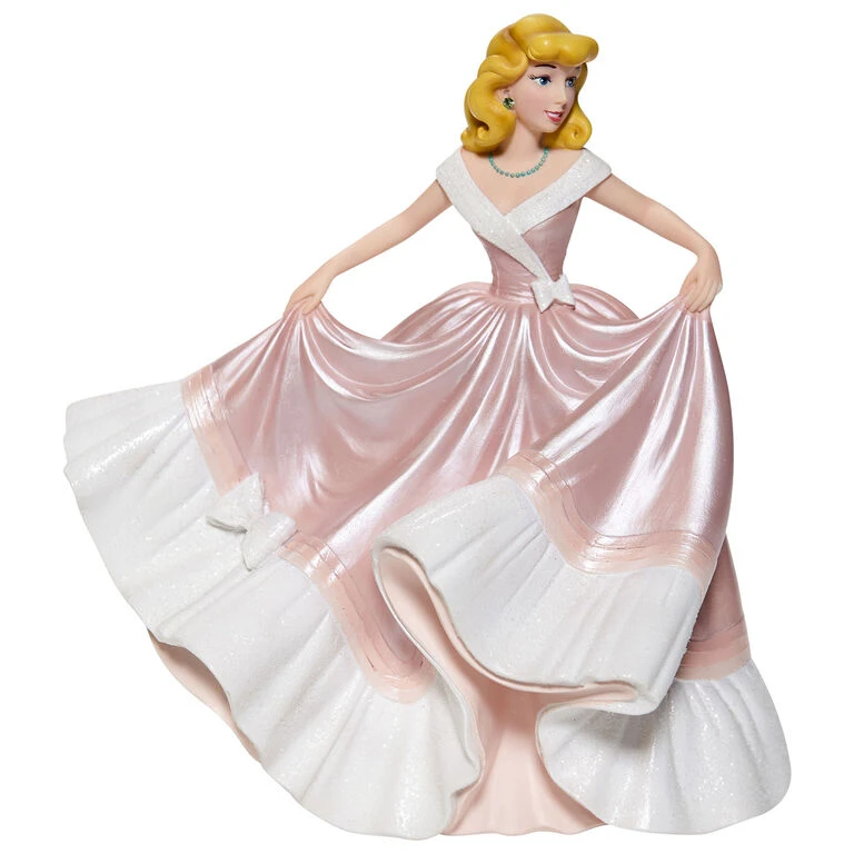 Enesco Disney Cinderella In Pink Dress Couture De Force Figurine, 7.75" 1 Enesco Disney Cinderella In Pink Dress Couture De Force Figurine, 7.75"