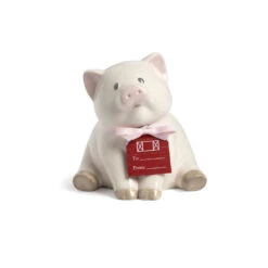 Demdaco Cream Piggy Bank, 6" -Hallmark Demdaco Cream Piggy Bank for Baby 5004820073 03