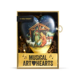 Demdaco O Holy Night Musical Art Heart With Stand -Hallmark Demdaco O Holy Night Musical Art Heart Ornament 2020230604 03
