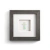 Demdaco Sea Glass Cross Wall Art, 6x6
