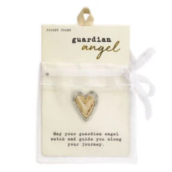 Demdaco Guardian Angel Heart Token -Hallmark Heart Pocket Token 1008100033 03