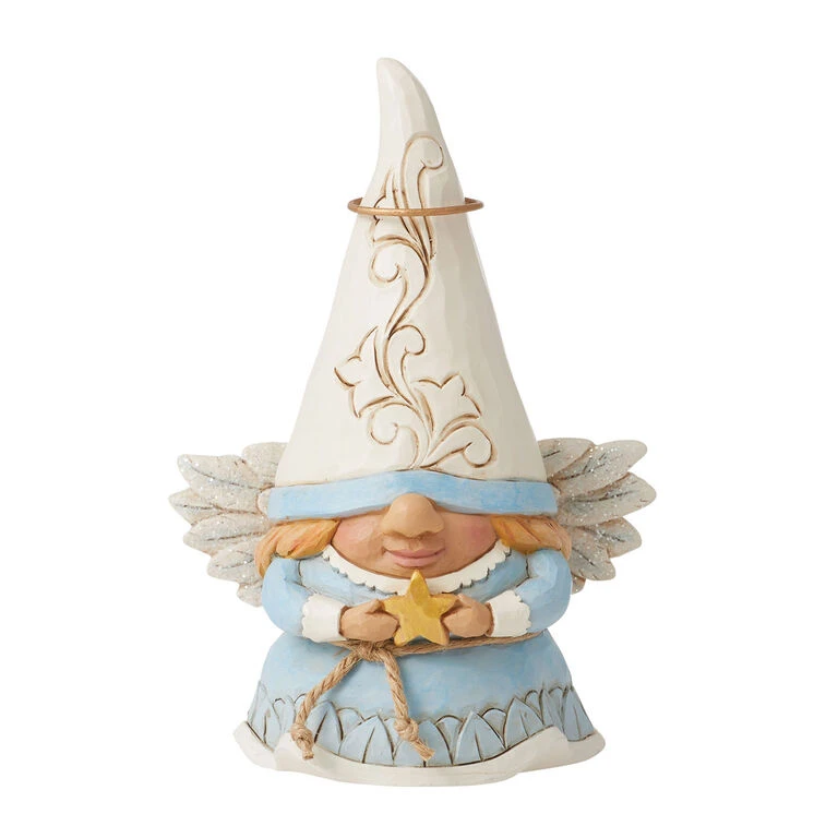 Enesco Jim Shore Angel Gnome Figurine, 5" 1 Enesco Jim Shore Angel Gnome Figurine, 5"