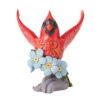 Enesco Jim Shore Caring Cardinal Forget-Me-Not Figurine, 4.8"