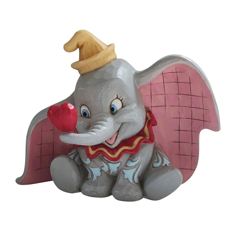 Enesco Jim Shore Disney Dumbo With Heart Figurine, 4.75" 1 Enesco Jim Shore Disney Dumbo With Heart Figurine, 4.75"