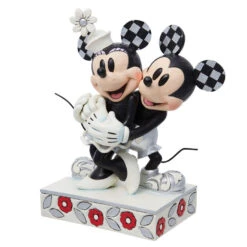 Enesco Jim Shore Disney 100 Years Of Wonder Mickey And Minnie Hugging Figurine, 7.25" 6 Enesco Jim Shore Disney 100 Years Of Wonder Mickey And Minnie Hugging Figurine, 7.25" -Hallmark Jim Shore Disney Mickey Mouse and Minnie Mouse Figurine 6013198 03