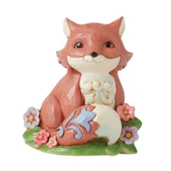 Enesco Jim Shore Mini Fox Figurine, 3.75"