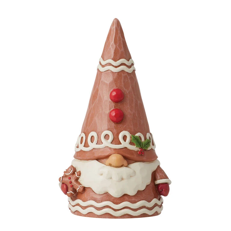 Enesco Jim Shore Gingerbread Gnome Figurine, 4.1" 1 Enesco Jim Shore Gingerbread Gnome Figurine, 4.1"