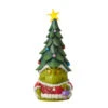 Enesco Jim Shore Dr. Seuss Grinch Gnome With Tree Hat Figurine, 9.84"