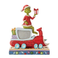 Enesco Jim Shore Grinch On Train Figurine, 8"