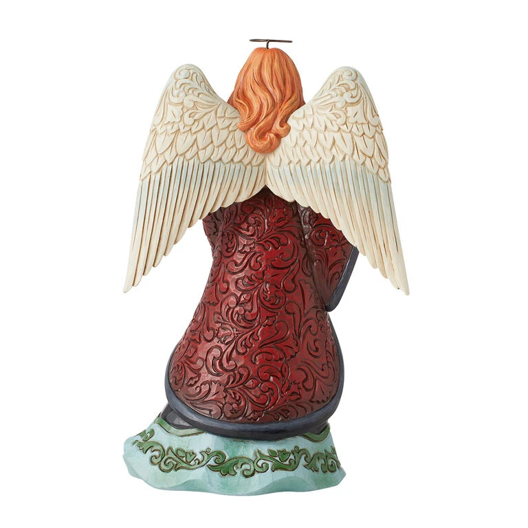 Enesco Jim Shore Holiday Manor Angel Figurine, 9.25" 2 Enesco Jim Shore Holiday Manor Angel Figurine, 9.25" - Image 2