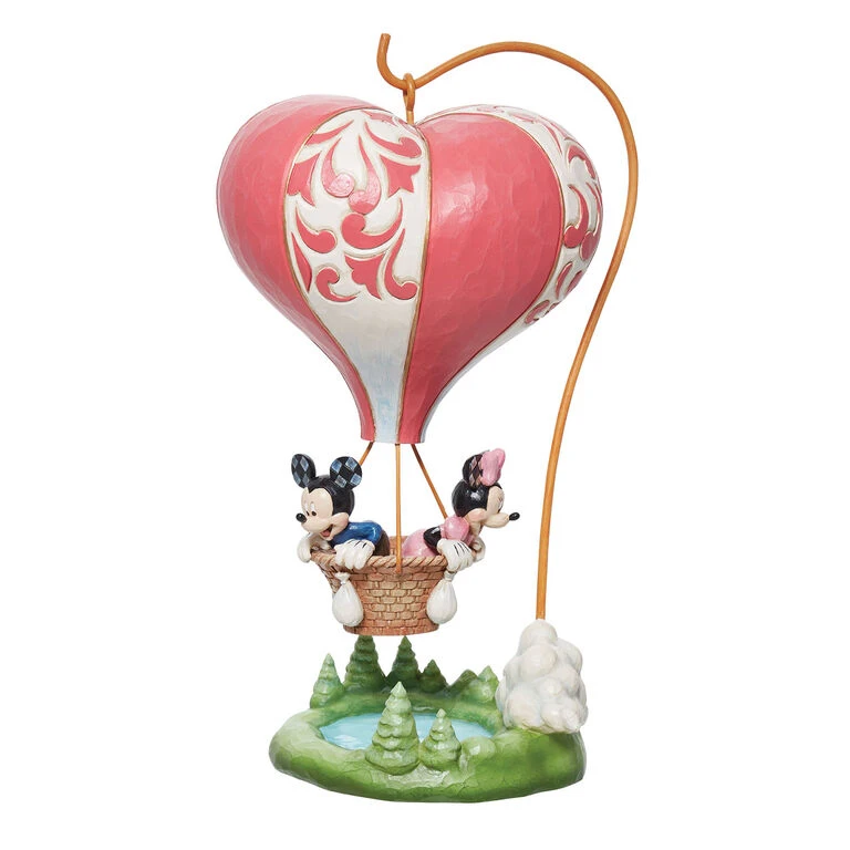 Enesco Jim Shore Disney Mickey And Minnie Heart Air Balloon Figurine, 10.75" 1 Enesco Jim Shore Disney Mickey And Minnie Heart Air Balloon Figurine, 10.75"