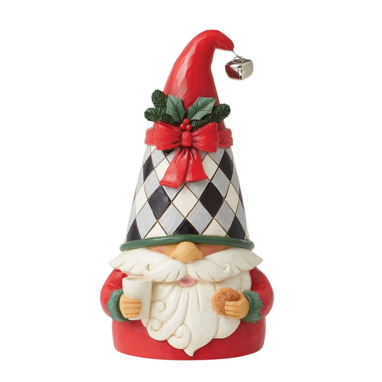 Enesco Jim Shore Highland Glen Milk And Cookies Gnome Figurine, 6.65" 1 Enesco Jim Shore Highland Glen Milk And Cookies Gnome Figurine, 6.65"