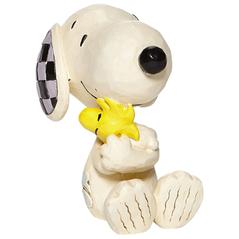 Enesco Jim Shore Peanuts Snoopy Hugging Woodstock Mini Figurine, 2.5" 1 Enesco Jim Shore Peanuts Snoopy Hugging Woodstock Mini Figurine, 2.5"