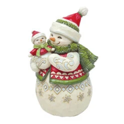 Enesco Jim Shore Pint-Sized Snow Mom And Snow Baby Figurine, 4.9" -Hallmark Jim Shore PintSized Snow Mom Snow Baby Figurine 6012964 03