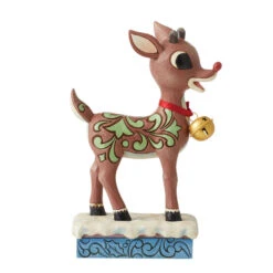 Enesco Jim Shore Rudolph With Jingle Bell Figurine, 7.28"
