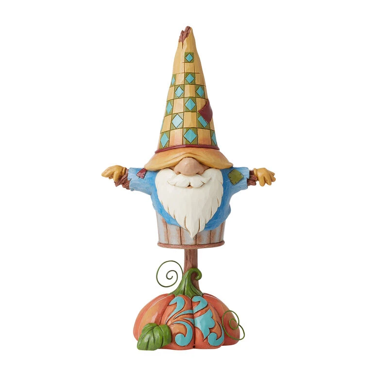 Enesco Jim Shore Harvest Scarecrow Gnome Figurine, 8.25" 1 Enesco Jim Shore Harvest Scarecrow Gnome Figurine, 8.25"