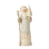 Enesco Jim Shore White Woodland Birch Bark Santa Figurine, 7.75"