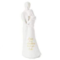 Hallmark Love Is An Adventure Embracing Couple Figurine, 8.75"
