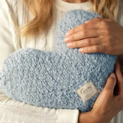 Demdaco Soft Blue Giving Heart Pillow -Hallmark Light Blue Weighted Heart Pillow 1004440133 03