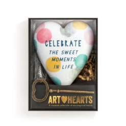 Demdaco Moments In Life Art Heart With Key Stand -Hallmark Moments in Life Heart Sculpture With Key 1003480379 04