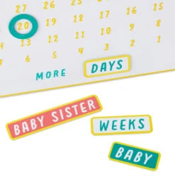 Hallmark So Excited To Meet You Magnetic Baby Countdown Board -Hallmark New Baby Pregnancy Countdown Calendar 1BBY4821 03