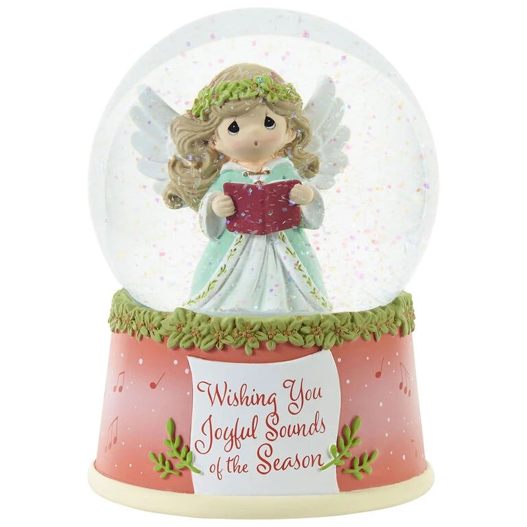 Precious Moments Wishing You Joyful Sounds Of The Season Musical Snow Globe, 5.7" 1 Precious Moments Wishing You Joyful Sounds Of The Season Musical Snow Globe, 5.7"