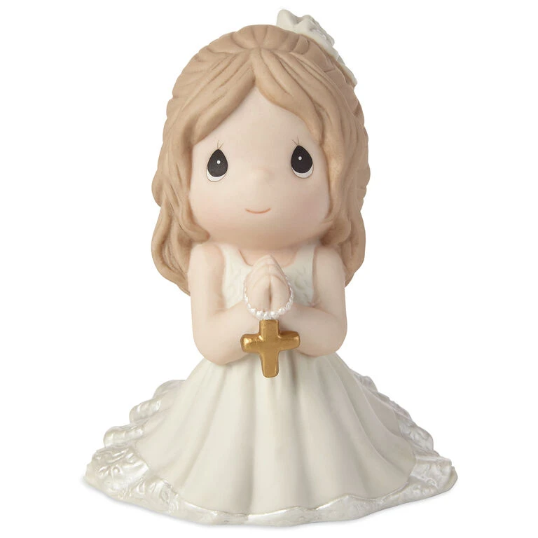 Precious Moments First Communion Kneeling Girl Mini Figurine, 4" 2 Precious Moments First Communion Kneeling Girl Mini Figurine, 4" - Image 2