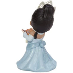 Precious Moments Disney My Dream Starts With Me Tiana Figurine, 5" -Hallmark Precious Moments Tiana in Blue Dress Figurine 211026 04