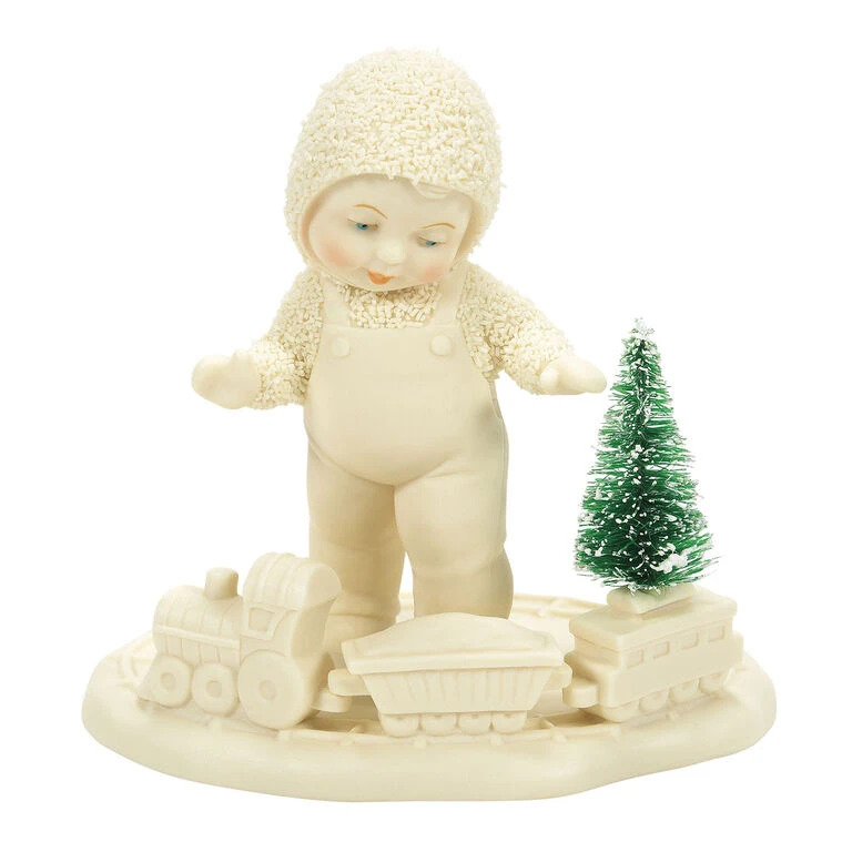 Enesco Snowbabies All Aboard Figurine, 3.98" 1 Enesco Snowbabies All Aboard Figurine, 3.98"