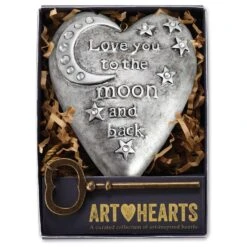 To The Moon Art Heart Sculpture, 4" -Hallmark To the Moon Art Heart Sculpture 4 root 1003480047 1003480047 1470 4.jpg Source Image