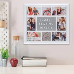 Malden Photo Collage Letterboard White Picture Frame, 18.5x16.5 -Hallmark White Photo Collage Letterboard Picture Frame 918608 03